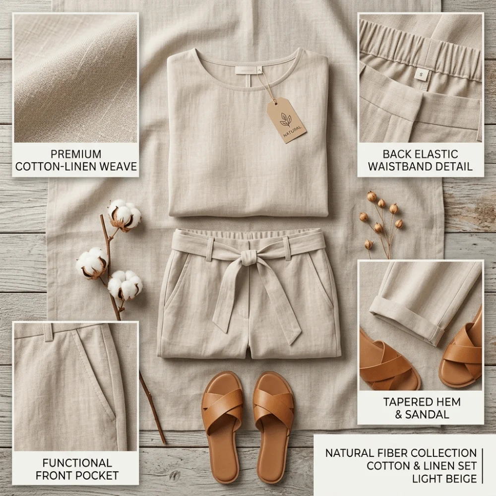 بدلة نسائية من القطن والكتان ب - مراجعة Summer Linen Clothing For Women وسعره