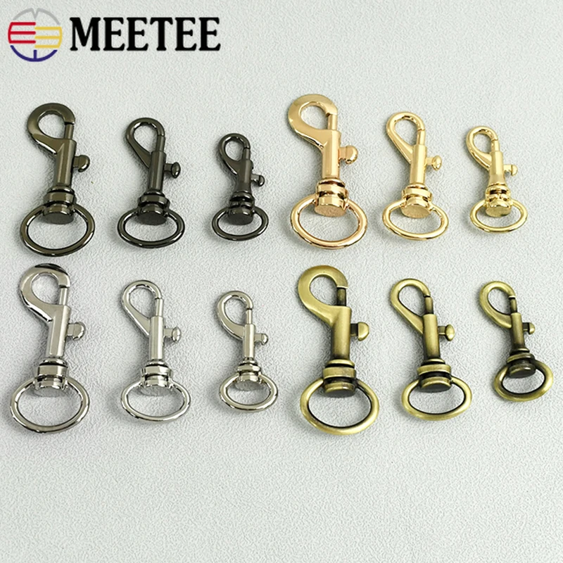 

2/5Pcs 13-20mm Metal Carabiner Buckle Swivel Snap Hook Dog Collar Lobster Clasp Bag Strap Keychain Trigger Clips Sewing Hardware