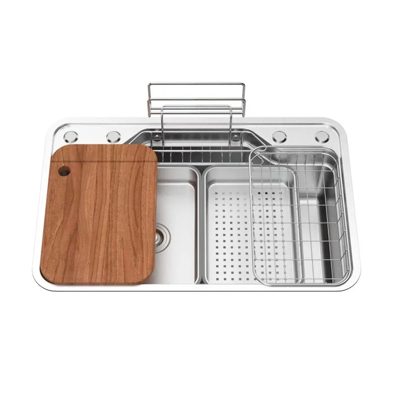 

Embossed large single slot stainless steel kitchen