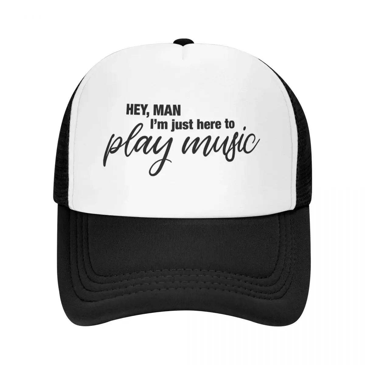 AAMB Just Here to Play Music Baseball Cap Golf Cap Designer Hat Cosplay Girl'S Hats Men's