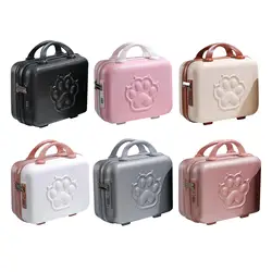 Small Suitcase Case with Handle Practical Mini Luggage Case for Business Cosmetics