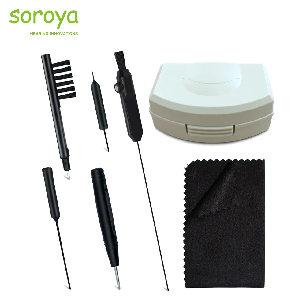 

Soroya 7-Piece Professional Hearing Aid Cleaning And Maintenance Kit Comprehensive Precision Care Tools for Hearing Equipment