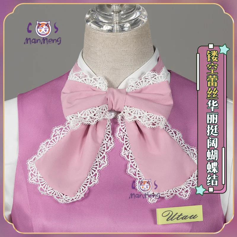 Anime Shugo Chara Hinamori Amu Cosplay Ensemble d'accessoires de robe Sweet Lolita, uniforme de fille, accessoires de fête d'Halloween, Gelpink