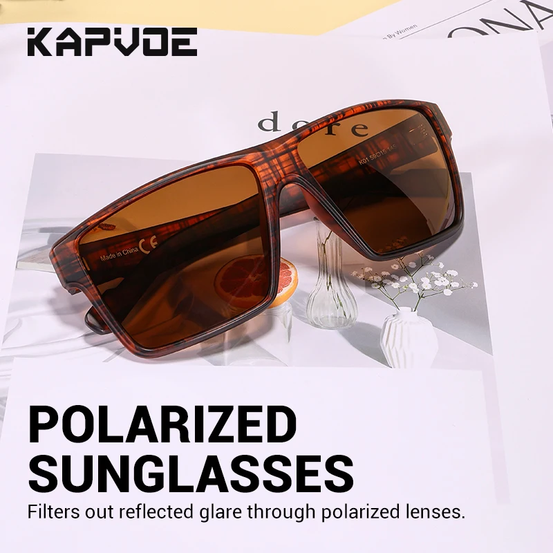 نظارات Kapvoe MTB لركوب الدراجات نظارات شمسية مستقطبة للرجال والنساء في الهواء الطلق حماية من الأشعة فوق البنفسجية 400 نظارات رياضية للمشي لمسافات طويلة وصيد الأسماك