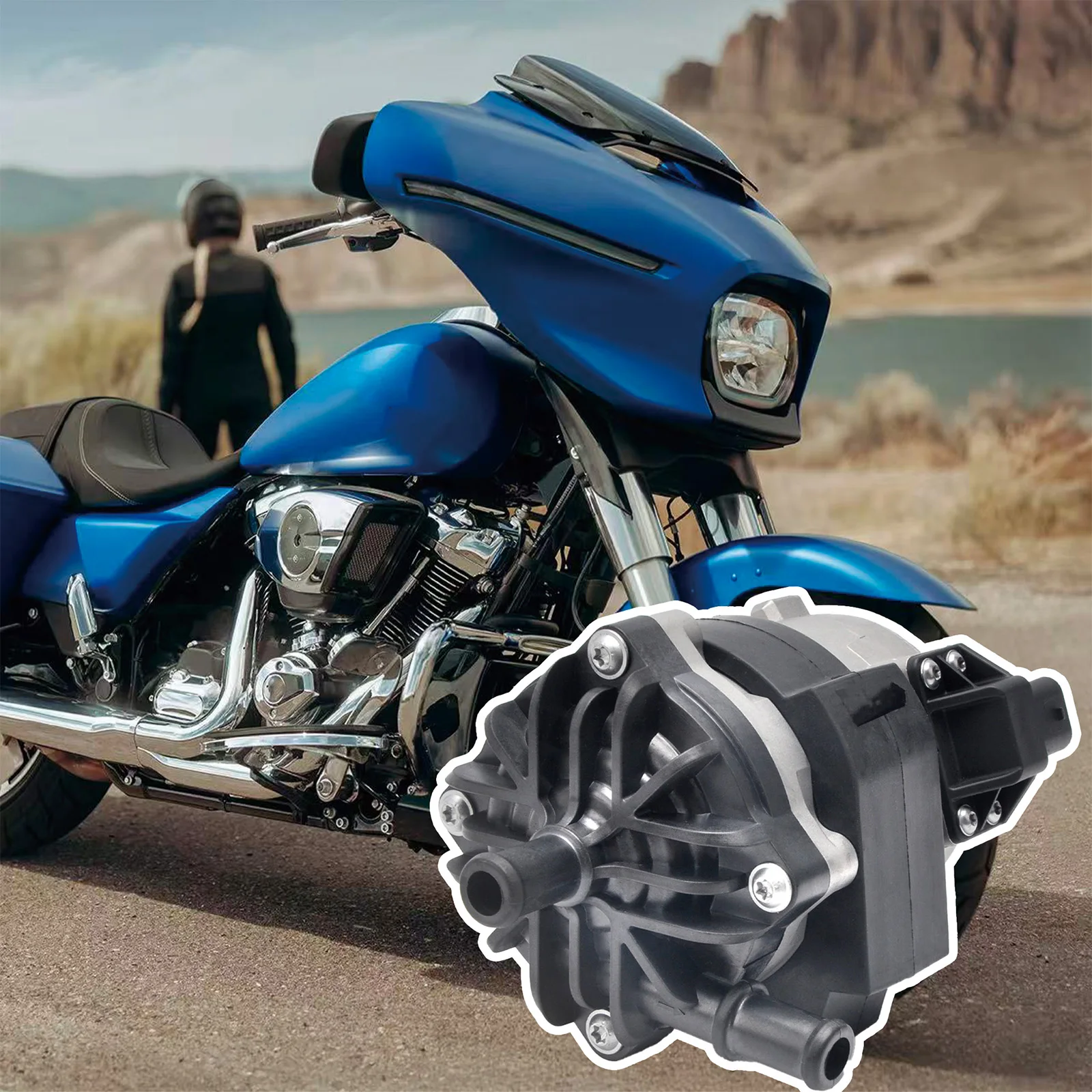 Panical Water Pump Automatic Cooling System Radiator Circulating For Harley-Davidson Water Cooling Motorcycle 2017-2024 Black