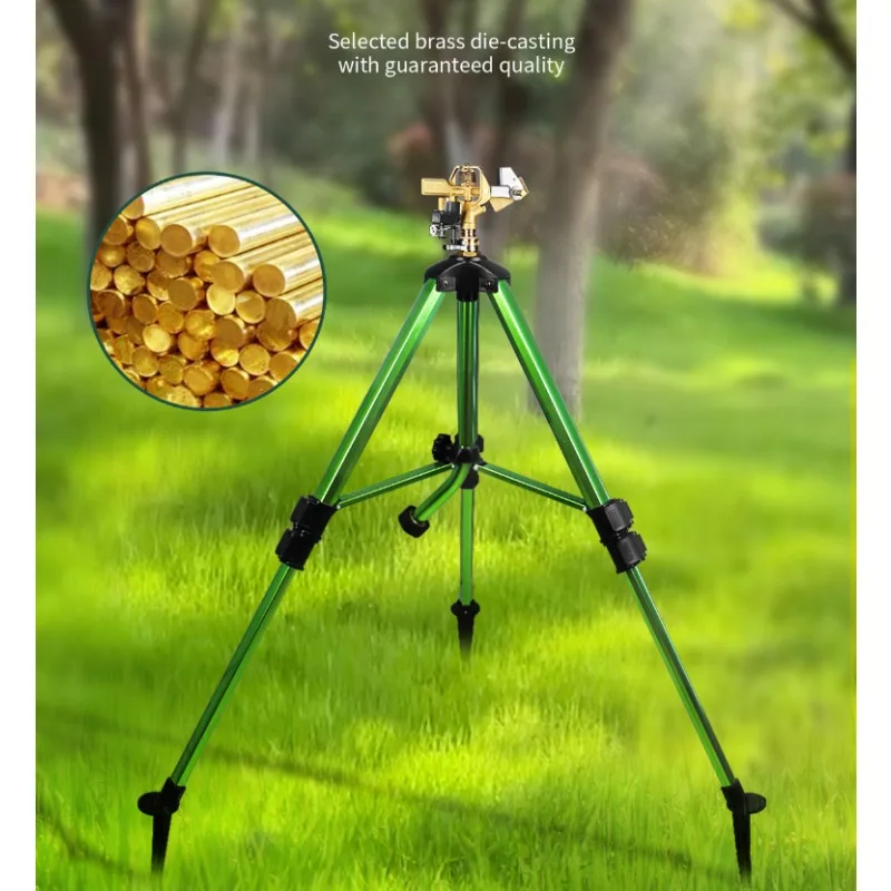 

360 ° Rotating Swing Arm Nozzle Waterbird Tripod Garden Grassland Lawn Sprinkler Garden Sprinkler Green Irrigation