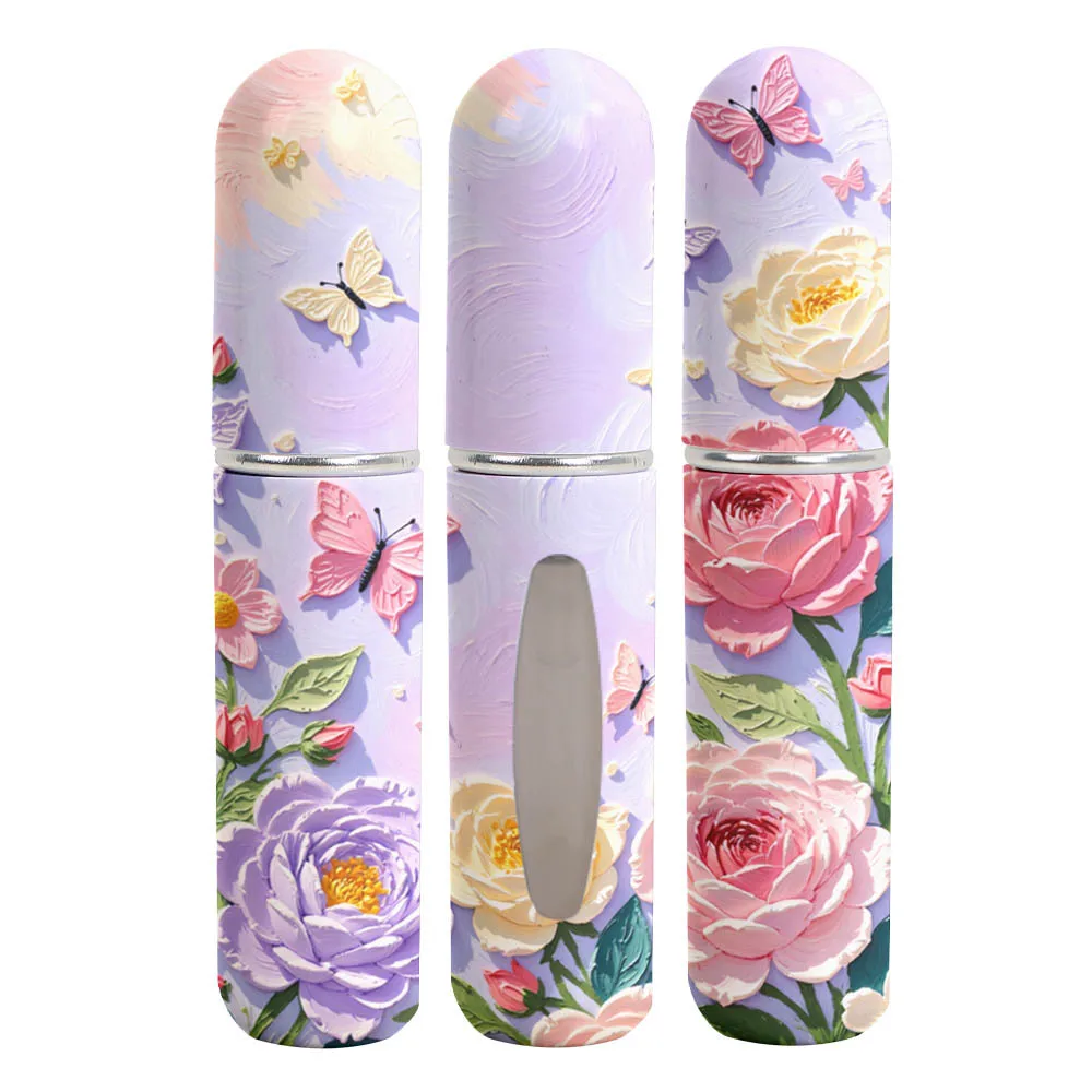 

New 5ml Mini Perfume Bottle Empty Refillable Spray Rotating Bottle Portable Storage Sprayer Spray Atomizer Bottle