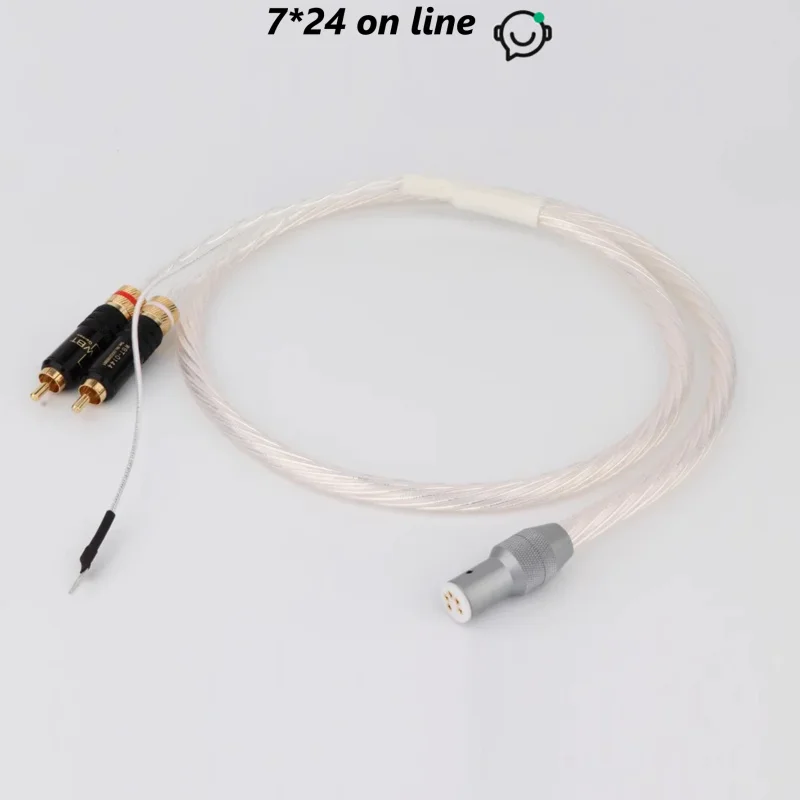 MS-001 Music Ribbon ODIN Odin LP Tone Arm Vinyl Record Player Signal Cable Turntable Cable Five 5-hole 5-pin Cable