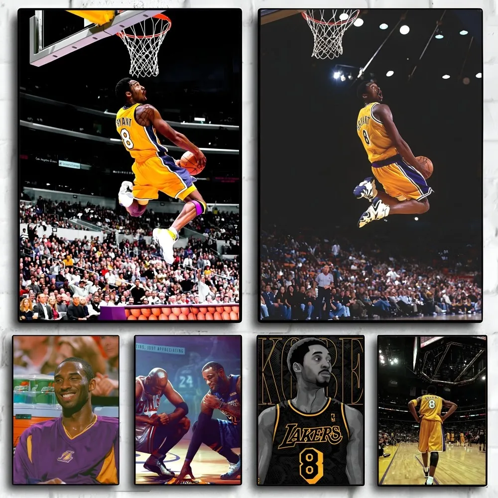 1PC K-Kobe Poster Self-adhesive Art Waterproof Paper Sticker Coffee House Bar Room Wall Decor