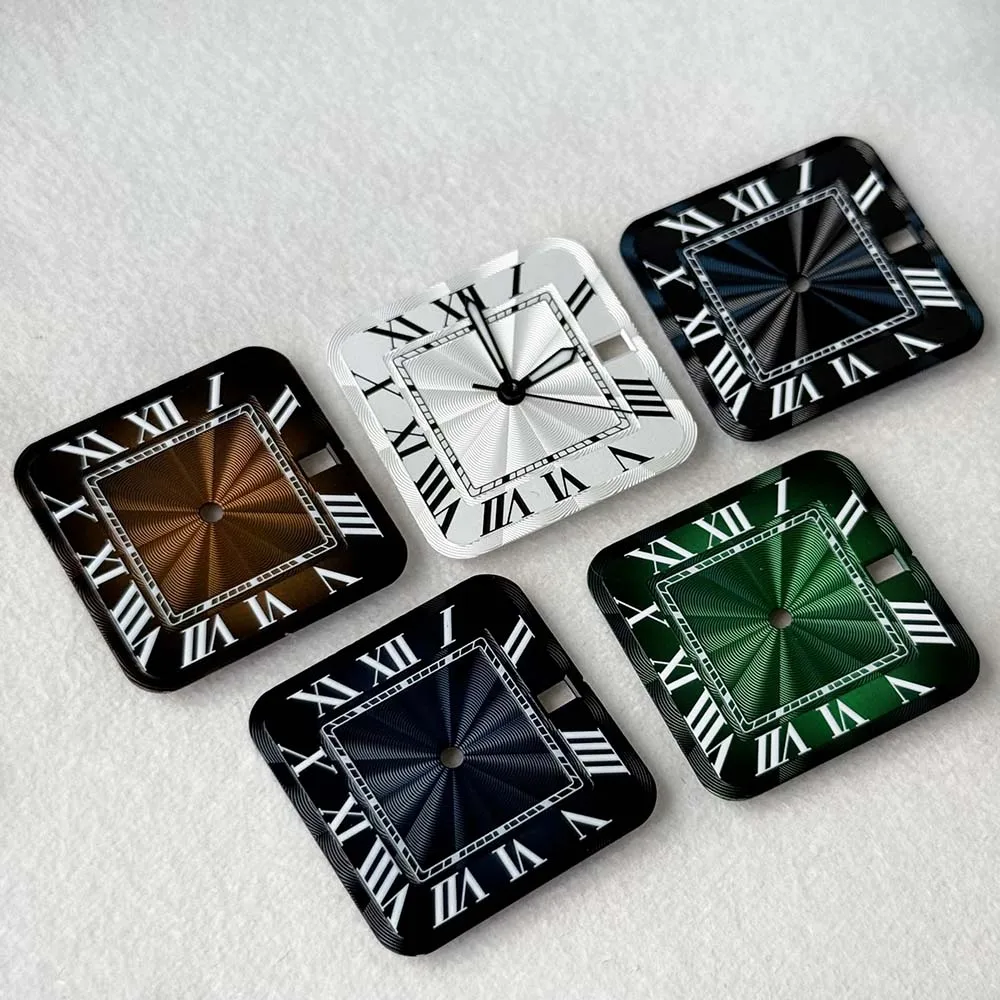 

27mm square Santos NH35 watch accessories customization watch module customization logo dial