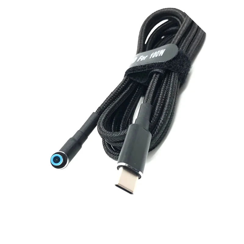 Adaptateur de câble de charge USB C vers ordinateur portable, type C vers DC, convertisseur 4.5x3.0mm, 100W PD, alimentation du chargeur pour HP