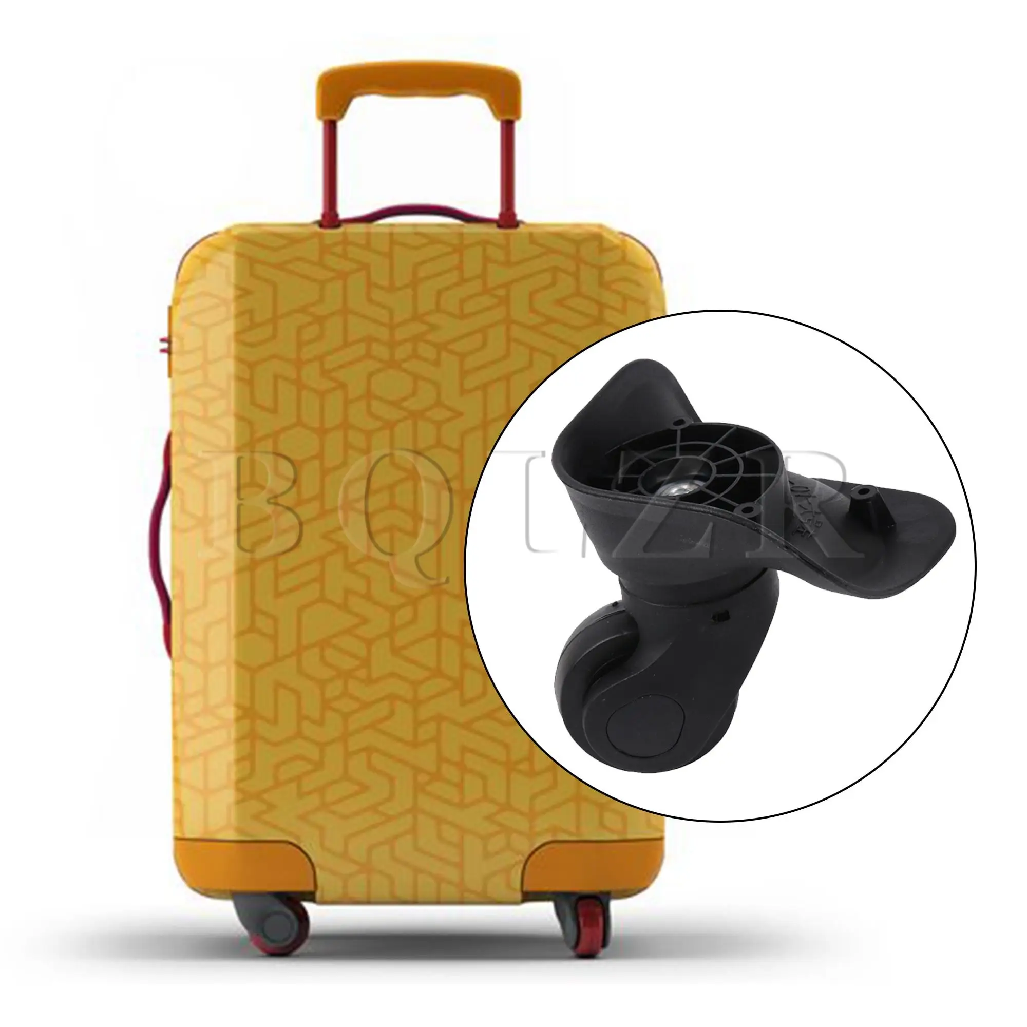 BQLZR Suitcase Luggage Replacement Caster Mute Wheel 3.74 Inch W041-2-L Left/Right