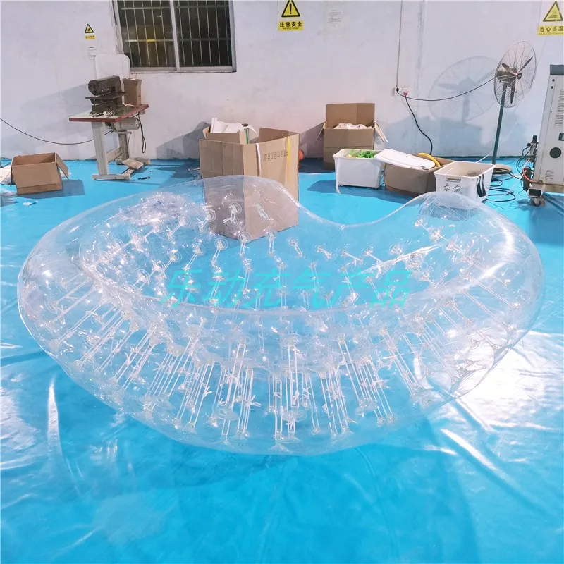 Inflatable Water Pearl Moon Boat Transparent Yo-Yo Mat