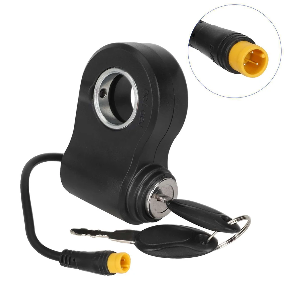 Für Kukirin Für G2 Für Pro Für Max Elektronische Schloss Elektrische Roller Skateboard Schloss Mit Schlüssel Ersatz Türschloss 3 Pin teile
