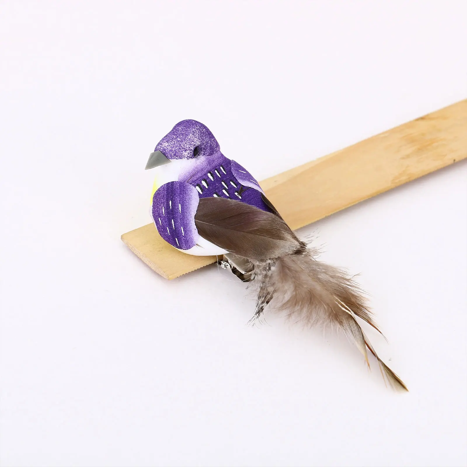 

12pcs Gardening Crafts Bird Model Tree Decor Mini Artificial Foam Bird Bird Model Crafts Garden Bird Ornaments for DIY Crafts