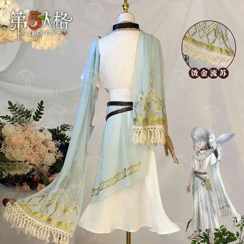 2025 11 juego Identity V Seer disfraz de Cosplay traje blanco Eli Clark peluca trajes hermoso uniforme fiesta de Halloween R