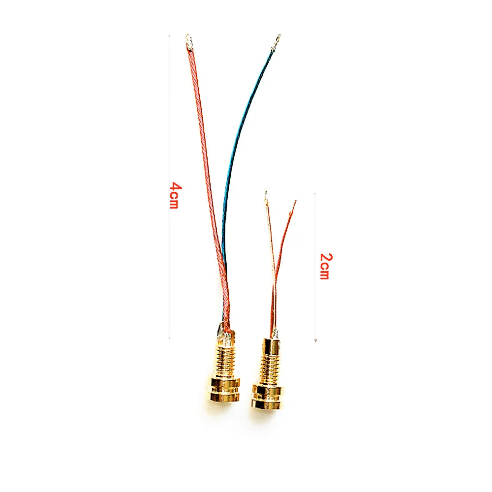1Pair MMCX Pin Connetor Socket Nut Custom Made Universal Female Pure copper Gold Plated Built-in Hreaded
