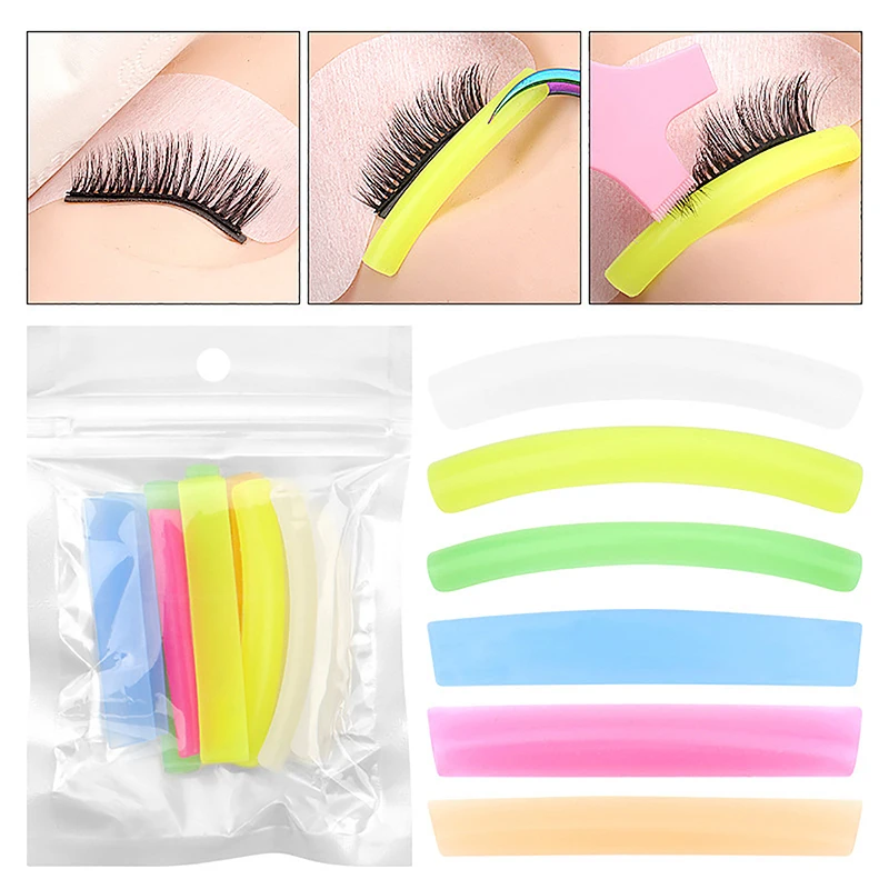 6 Pair Reusable Lash Lift Pads Lash Lift Tool Hydrogel Patches Soft silicone Protective Eyelash Strip