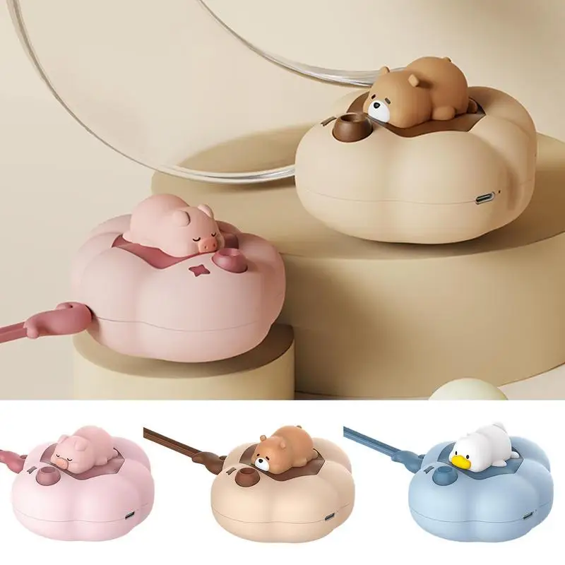 2 In 1 Cute Animal Shape Silicone Pocket Warmer Rechargeable USB Hand Warmers With 2 Modes Heat Warmers For Working Kids Study