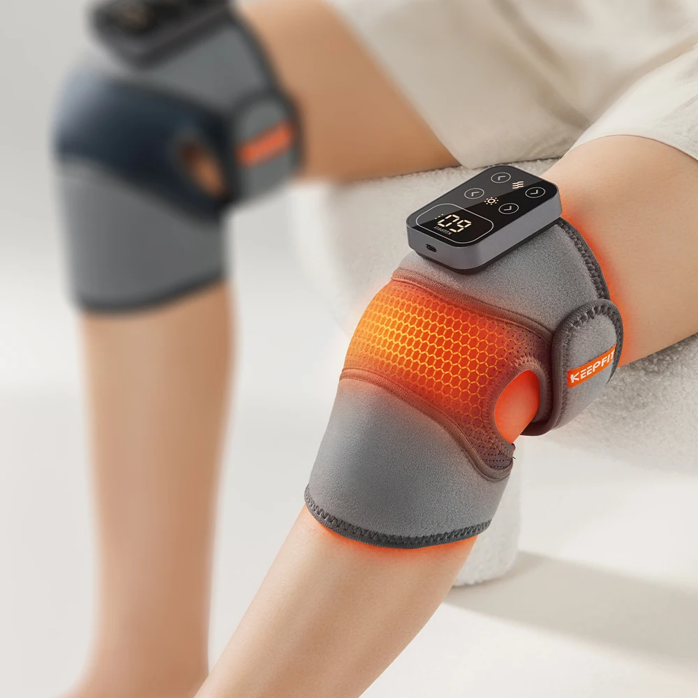 

Rechargeable 5000mAh Electric Knee Massage Heat for Knee Pain Relief Physiotherapy Knee Massager Brace