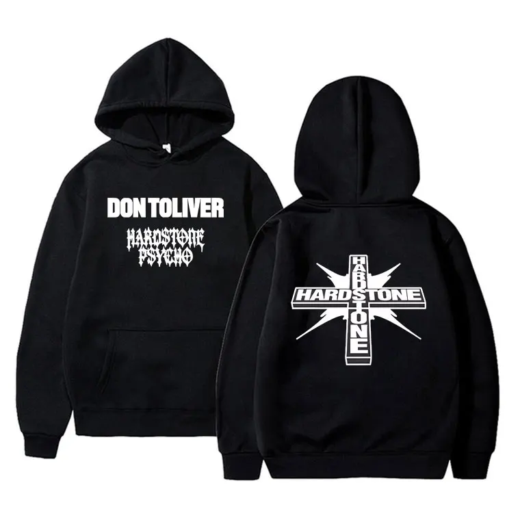 New Rapper Don Toliver Hardstone Psycho Hoodie Male Casual Fleece Cotton Pullover Men Women Hip Hop Rock Oversized Sweatshirt