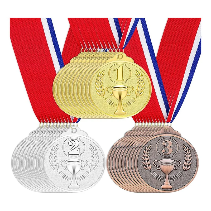 30Pcs Award Medals Gold Silver Bronze Winner Medals 1St 2Nd 3Rd Prizes for Competitions