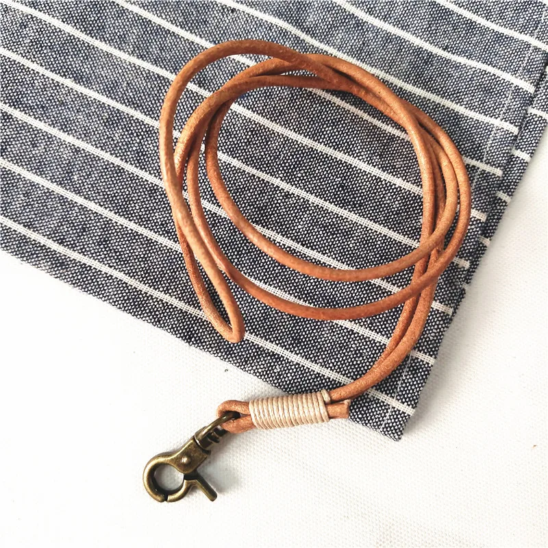 Genuine Leather Lanyard Neck Strap for Mobile Accessories