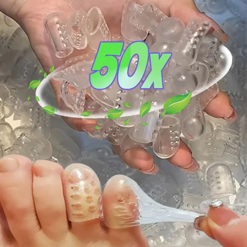 Imagen 2 del producto Cubiertas de dedos de silicona transparente para verano, Protector de dedos transpirable antifricción, previene ampollas, protectores de dedos, cuidado de los pies