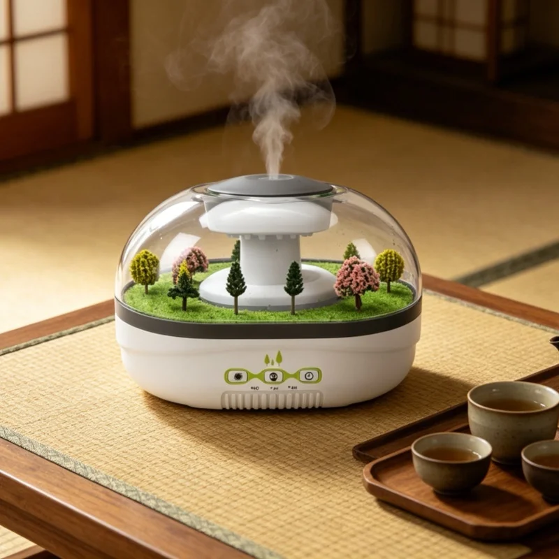 Air Humidifier Essential Oil Diffuser Quiet High Mist Output Water Drip Humidifier With 400ml Water Tank For Home Office