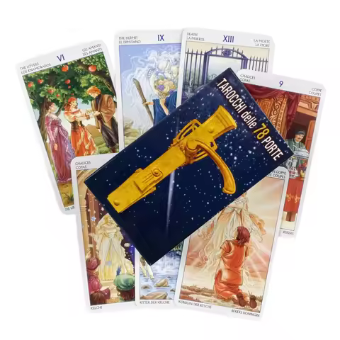 Tarot Of The 78 Doors Oracle Card Party Game Mysterious Divination Deck Party Tarot Card