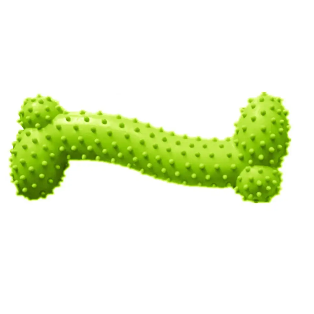 1 Pcs Chew Toy Bone Shape Toy Chewing Training Rubber Tooth Cleaning Pet Supply Training Toy TPR Pet Dog Puppy Molar