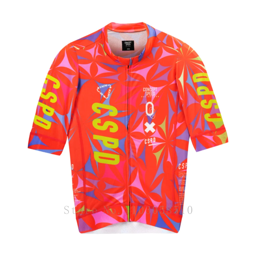 CSPD Maillot Ciclismo Hombre Cycling Jersey Pro Team MTB Road Bicycle Clothing Summer High Quality Short Sleeve Cycling Jersey