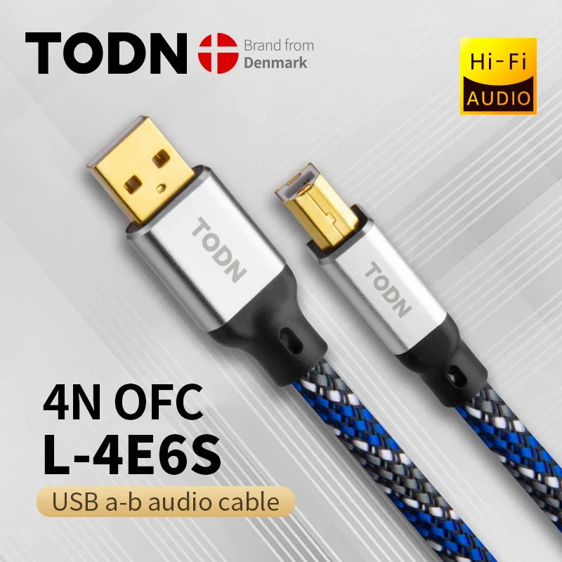 Kabel USB A-B Alpha 4N OFC Digital AB Audio A do B high-end kabel danych typu A do typu B Hifi do dekodera miksera