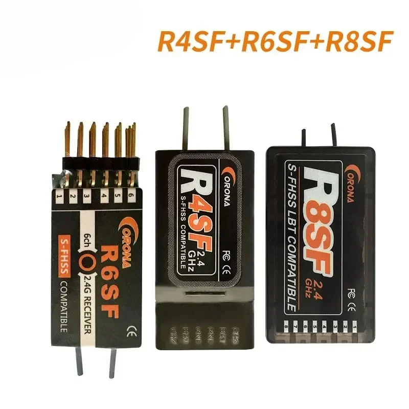 1-2 قطعة 2.4 جرام R4SF R6SF R8SF S-FHSS/FHSS استقبال متوافق فوتابا S-FHSS T6J T8J T14SG 16SZ طائرة هليكوبتر سيارة