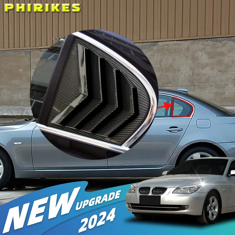 

For BMW 5 Series E60 2004-2010 models car rear window louver trim side window ventilation grille 1 pair