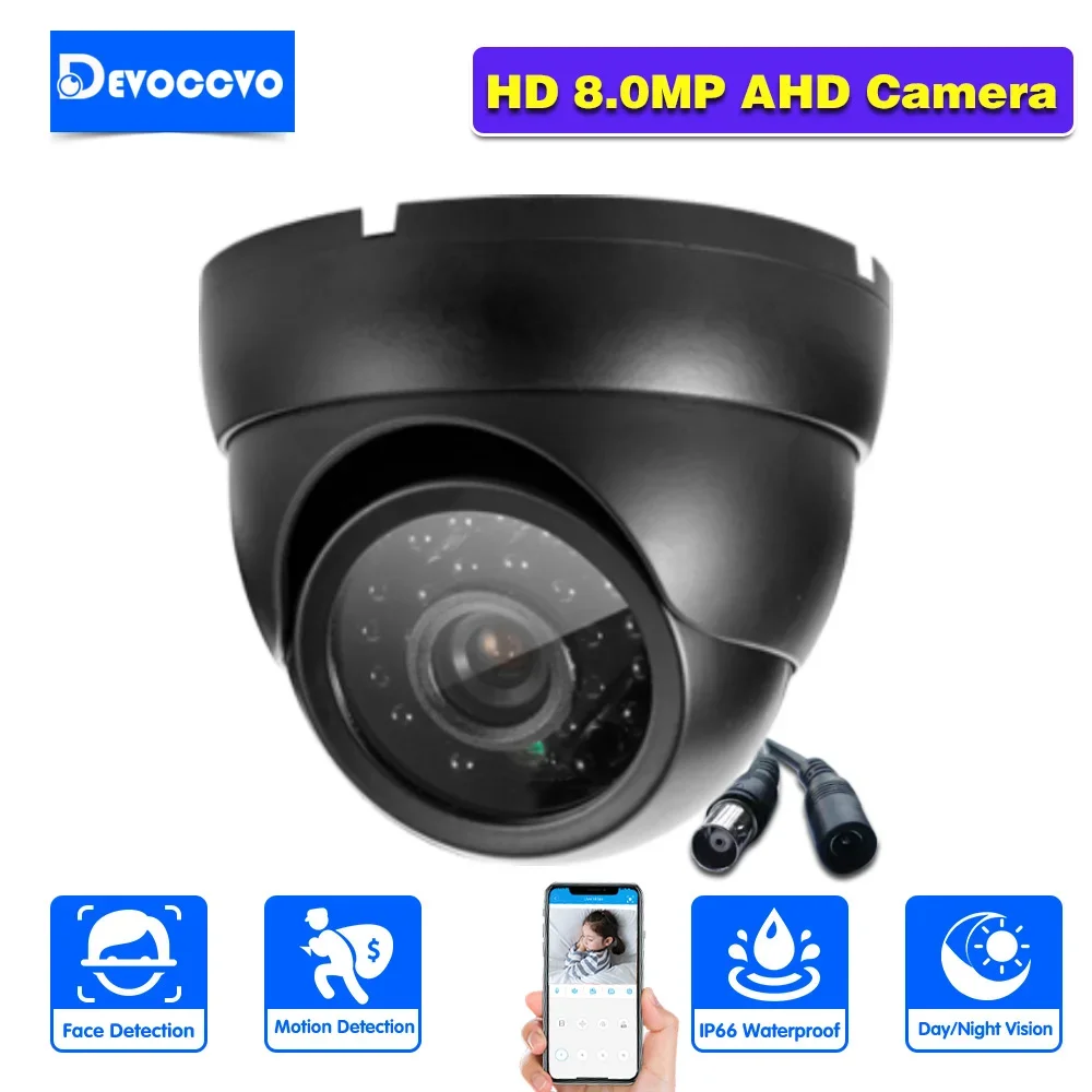 

Outdoor Analog CCTV Cameras Dome HD 4K AHD with Motion Sensor Waterproof Night Vision for Home Video Surveillance System 8MP