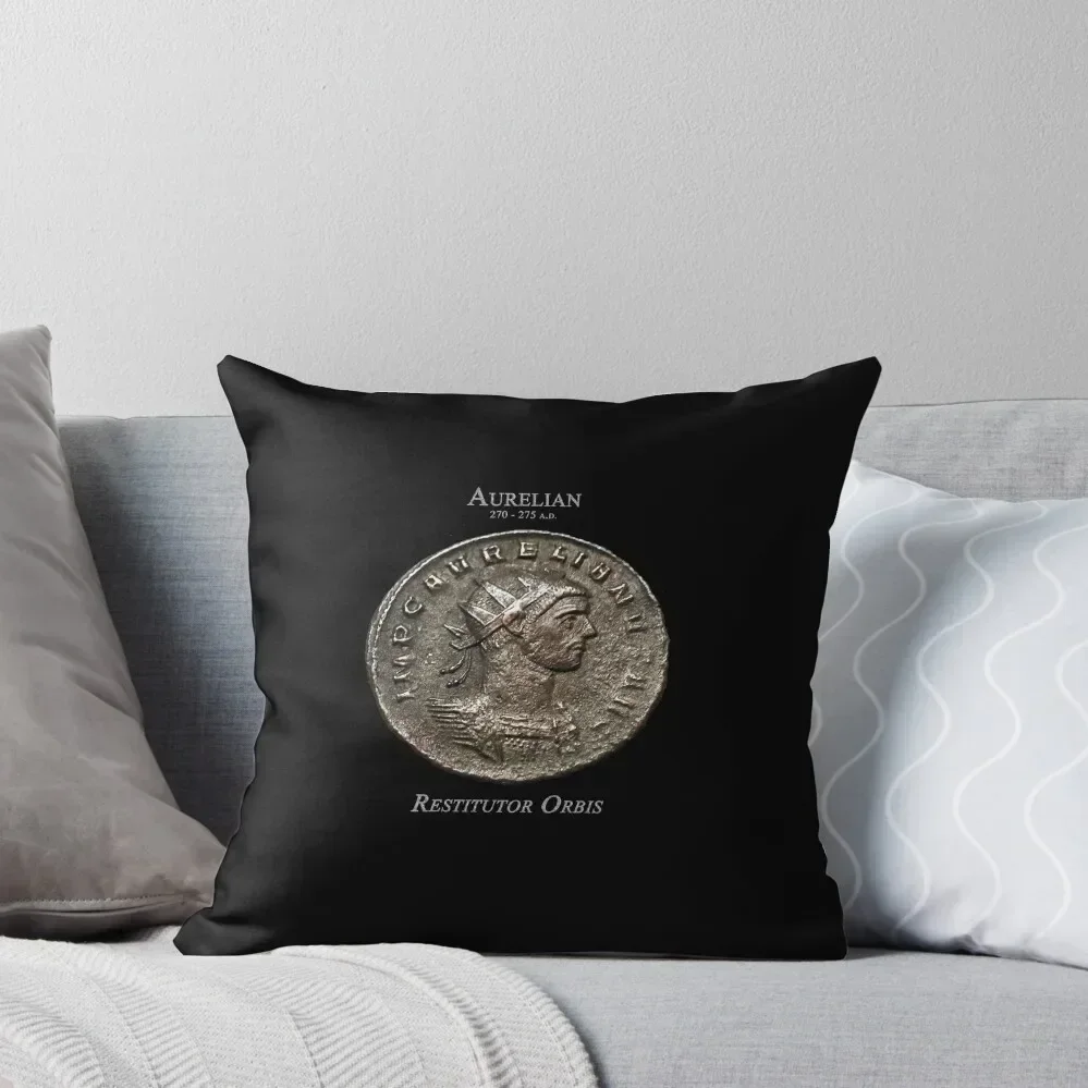 Ancient Roman Coin - RESTITUTOR ORBIS Throw Pillow sleeping pillows Sofa Cushion pillow