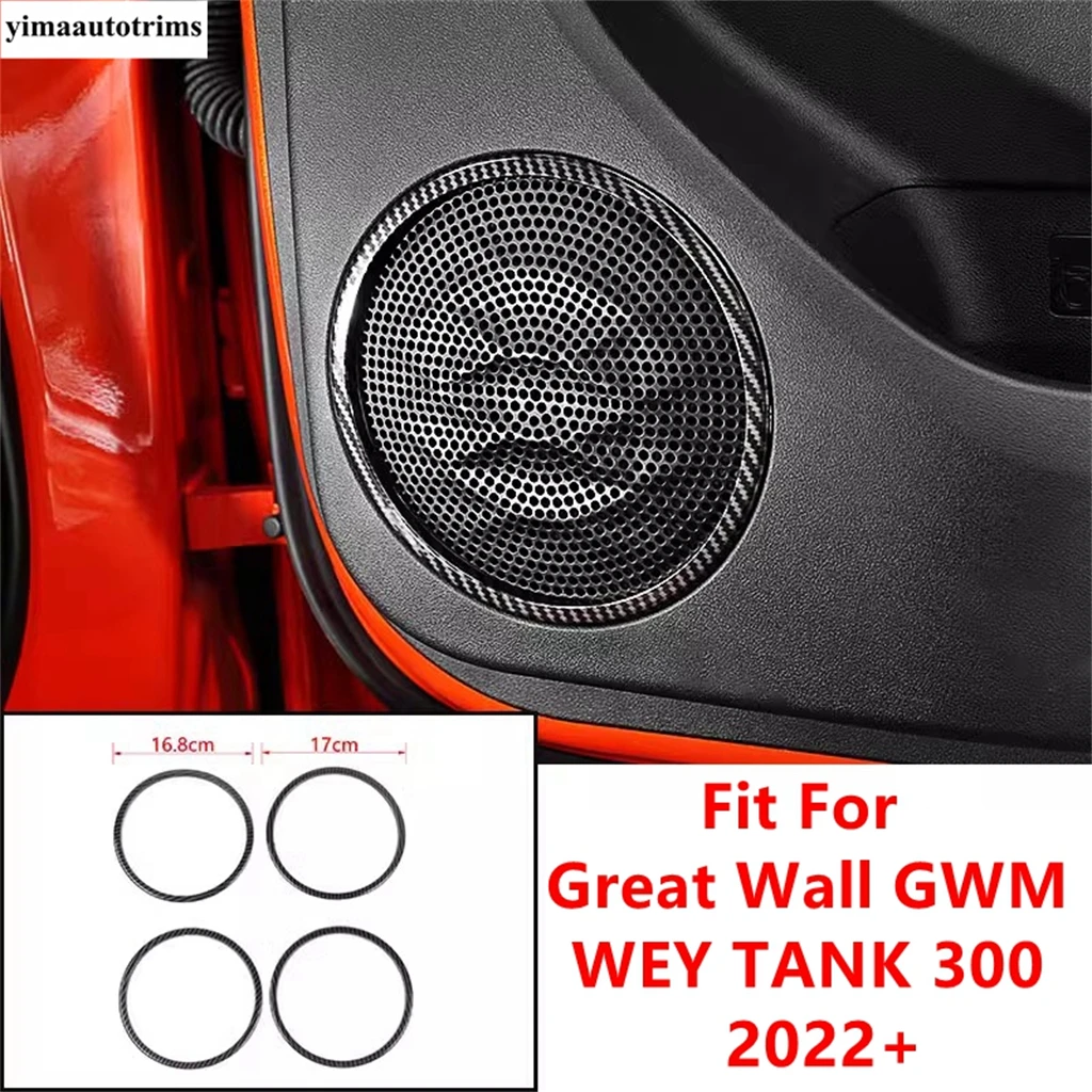 

Car Door Speaker Stereo Audio Sound Loudspeaker Frame Cover Trim Accessories Interior For Great Wall GWM WEY TANK 300 2022 2023