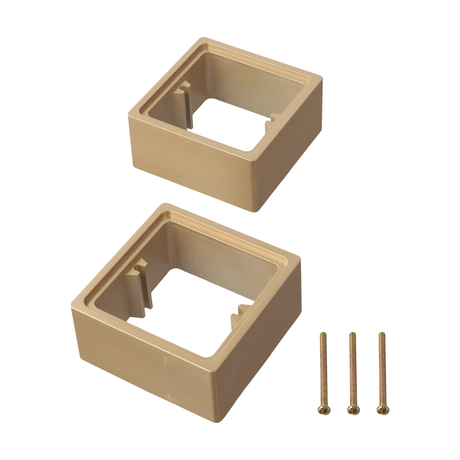

For Light Switch 40mm Spacer Light Switch Cover Plate Gold Heat Resistance Injection Molding Design Long-term Use