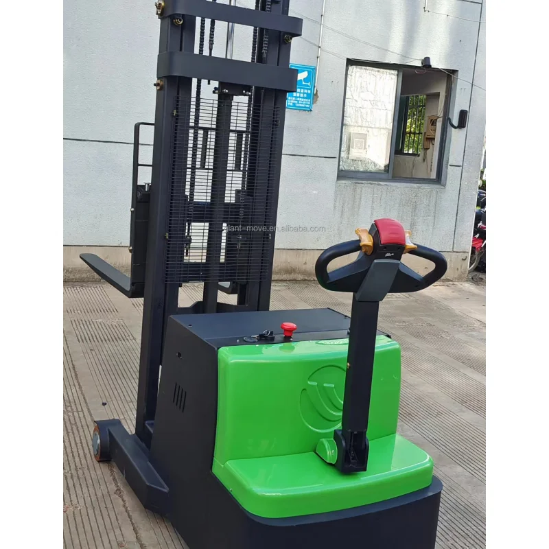 1000kg Electric Walkie Stacker Reach Forklift Stacker Stand Full Electric Forklift