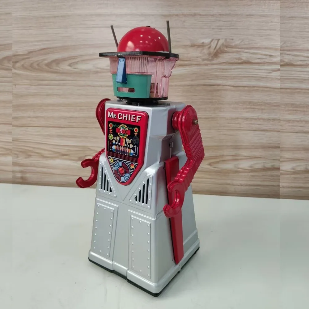 TR2054 Gonna a sbuffo elettrica Robot Post-80s Tin Retro Collezione nostalgica Giocattolo Regalo creativo per le vacanze