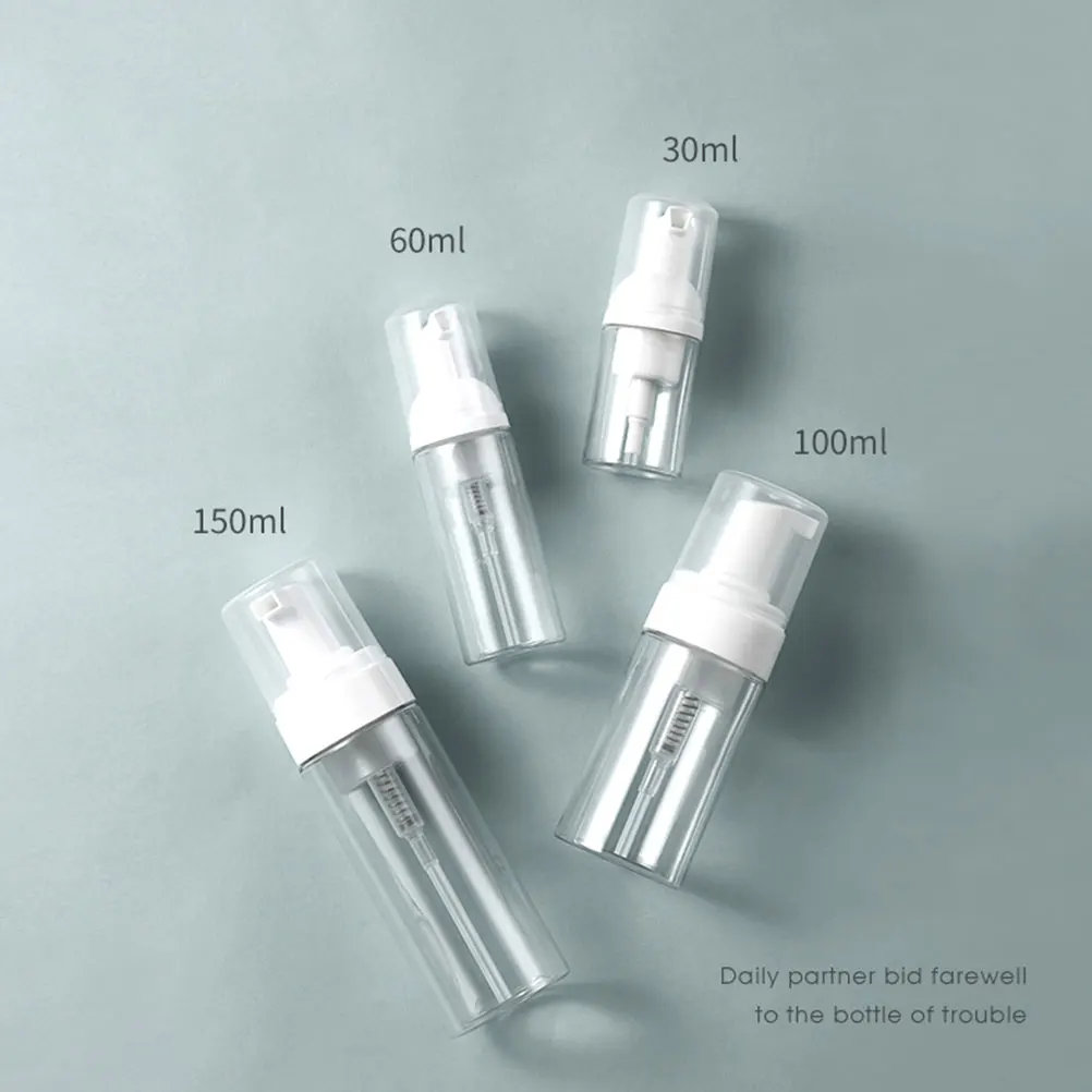 

2Pcs 150ml TravelFriendly Dispenser Bottles Empty Shampoo Lotion Containers Durable Refillable Transparent Subpackaging Bottle