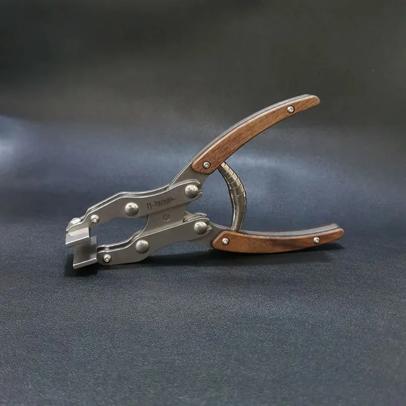 Nattools Leather Flat Pliers Stainless Steel Professional Handmade DIY Craftsman LeatherCraft Parallel Clamp Tools