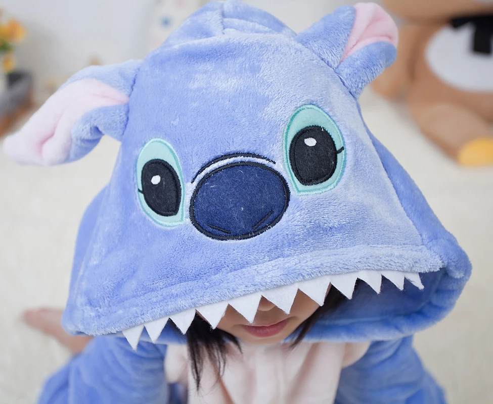 Kigurumi الاطفال غرزة الحيوان الكرتون منامة الأطفال ملابس خاصة الفتيات الفتيان نيسيس تأثيري ازياء لعيد الميلاد حفلة الهالوين