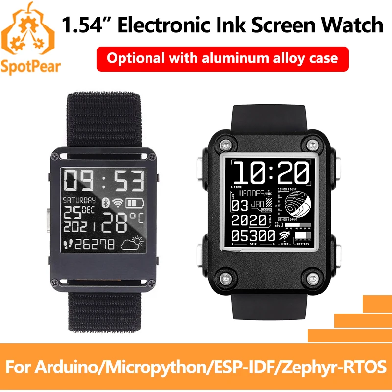 ESP32 1.54 inch E-Paper Smart Watch display Screen 200x200 Ultra-low power For Arduino/Micropython/RTOS For Watchy