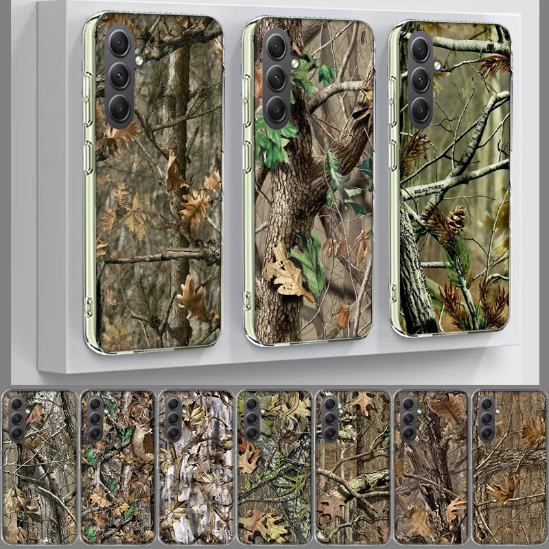 Realtree Real Tree Camo Cover For Samsung A54 A34 A24 A14 A53 A33 A23 A13 A52S A32 A22 A12 Phone Galaxy A03 A04 A02S A42 A73 TPU