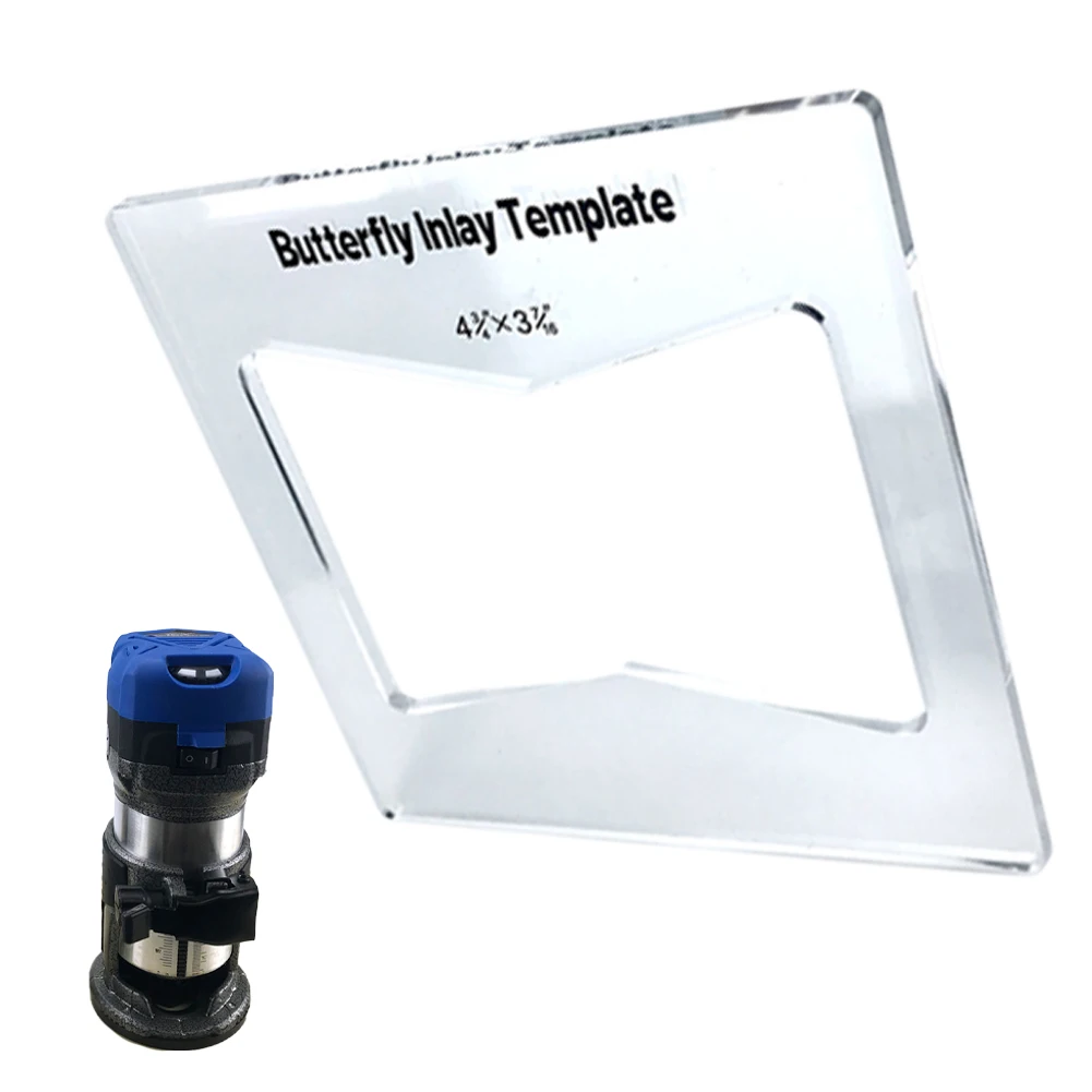 

Шаблон с инкрустацией в виде ключа-бабочки шаблон с прозрачным отверстием шаблон для резки деревянного галстука-бабочки Соединительный деревообрабатывающий инструмент шаблон с инкрустацией бабочки