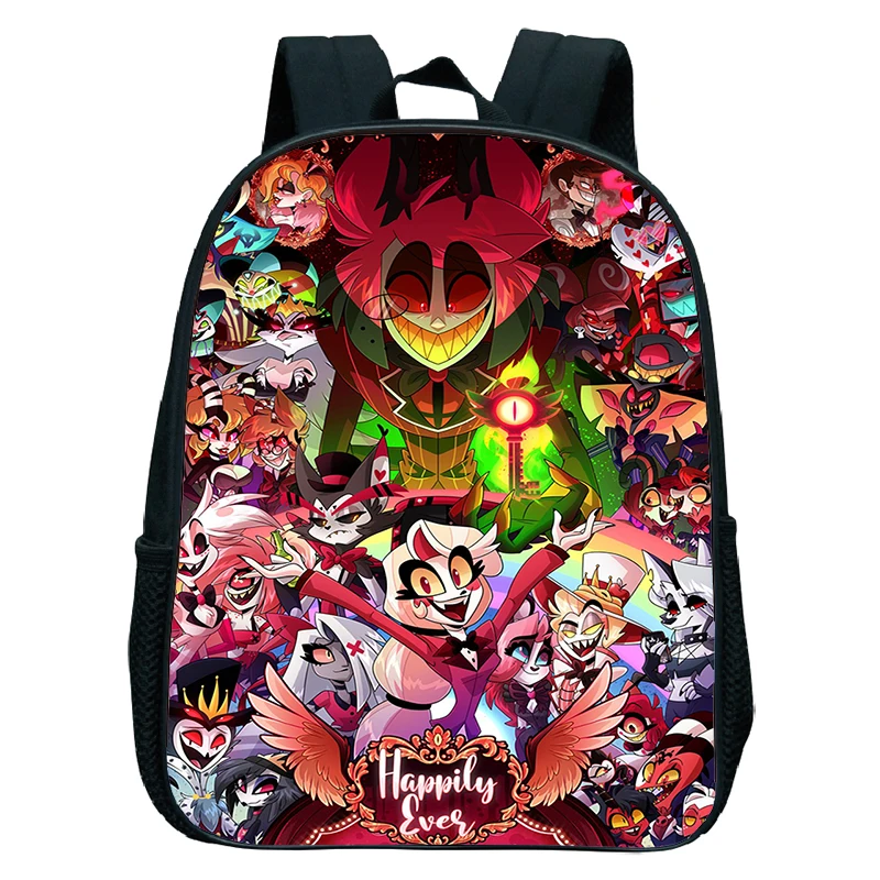 Impermeável Anime Hazbin Mochilas, Jardim de Infância Sacos, Meninas, Meninos, Hotel Schoolbag, Crianças Mochila, Pequeno Bookbag, Hot