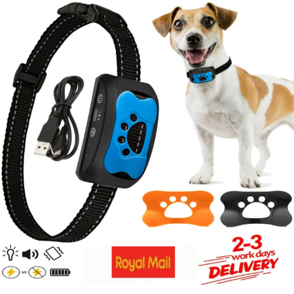 Ошейник против лая, 2025 г., устройство для дрессировки собак, перезаряжаемый через USB, ультразвуковой, остановка лая, с контролем безопасности вибрации