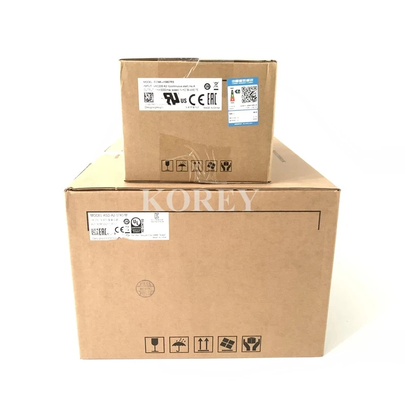 ASDA-A2 Series 750W Servo Driver ASD-A2-0743-M + ECMA-J10807RS ASD-A2-0743-M + ECMA-J10807SS